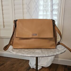 Aimee Kestenberg Tan Crossbody Bag with Adjustable Strap